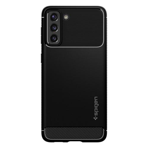Spigen - Samsung Galaxy S21 Plus Hoesje - Back Case Rugged Armor Mat Zwart