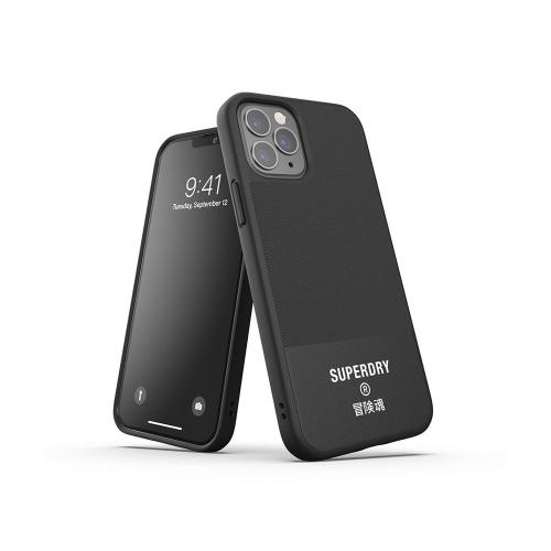 Superdry - iPhone 12 - Back Case Canvas Snap Case Zwart