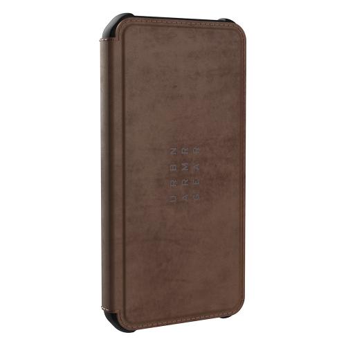 UAG - iPhone 12 Hoesje - Book Case Metropolis Leer Bruin