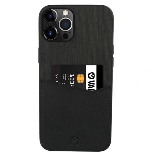 Valenta Card Slot Backcover voor de iPhone 13 Pro - Zwart