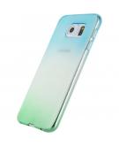 Xccess Xccess Thin TPU Case Samsung Galaxy S6 Edge Gradual Green/Turquoise -