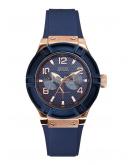 GUESS Watches Unisex horloge C0001M1 - siliconen - - Ø 45 cm Blauw