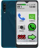 alcatel Smartphone voor Senioren 32GB (Basis van een Smartphone) Blauw