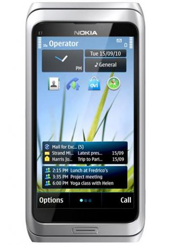 Nokia E7-00 Silver White